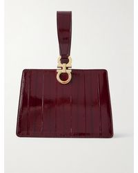 Ferragamo - Pochette En Cuir Verni - Lyst