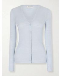Gabriela Hearst - Aiste Ribbed Cashmere, Silk And Hemp-Blend Cardigan - Lyst