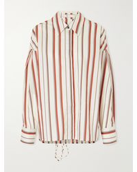 SIR. - Alva Striped Cotton-Poplin Shirt - Lyst