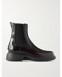 Tod's - Gomma 74L Glossed Leather Chelsea Boots - Lyst