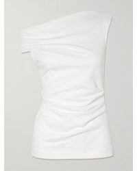 Dries Van Noten - Henray Off-The-Shoulder Draped Cotton-Jersey Top - Lyst