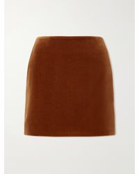 Blazé Milano - Jealousy Cotton-Velvet Mini Skirt - Lyst