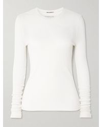 JW Anderson - Ribbed Modal-Jersey T-Shirt - Lyst