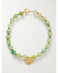 YSSO - Daphne-Plated Jade Necklace - Lyst