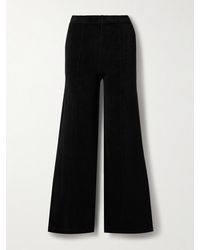 Suzie Kondi - Megalo Cotton-Blend Terry Wide-Leg Track Pants - Lyst