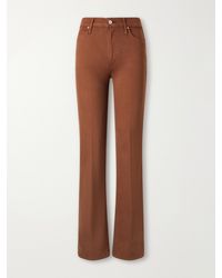 Mother - The Kick It High-Rise Straight-Leg Jeans - Lyst