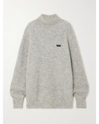 ROTATE BIRGER CHRISTENSEN - Appliquéd Merino Wool-Blend Turtleneck Sweater - Lyst