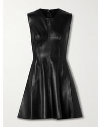 Norma Kamali - Grace Paneled Vegan Mini Dress - Lyst