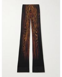Jean Paul Gaultier - Hose Mit Geradem Bein Aus Bedrucktem Mesh - Lyst