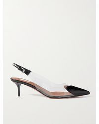 Alaïa - Le Cœur 55 Pu And Patent-Leather Slingback Pumps - Lyst