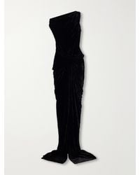 Rick Owens - Strutter Draped Velvet Gown - Lyst