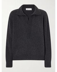 Victoria Beckham - Genevieve Wool And Cashmere Polo Sweater - Lyst