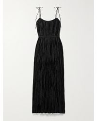 Ulla Johnson - Orla Plissé-Habotai Midi Dress - Lyst