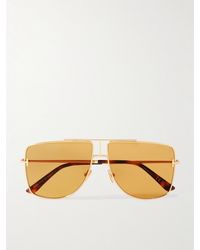 Tom Ford - Eliott Aviator-Style-Tone Sunglasses - Lyst