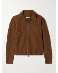 Max Mara - Cardigan En Laine Et Cachemire Mélangés À Mailles Torsadées Mabel - Lyst