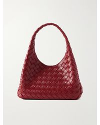 Bottega Veneta - Campana Small Intrecciato Leather Shoulder Bag - Lyst