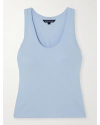 Veronica Beard - Birke Ribbed Stretch-Pima Cotton Tank - Lyst