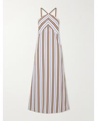 Rosie Assoulin - Call Me Maybe Striped Poplin Maxi Dress - Lyst