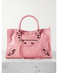 Balenciaga - Sac À Main En Cuir Texturé À Ornements Le City Small - Lyst