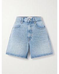 SLVRLAKE Denim - Walker Distressed Denim Shorts - Lyst