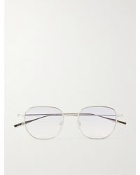 Barton Perreira - Revere Square-Frame Platinum-Tone Titanium Sunglasses - Lyst