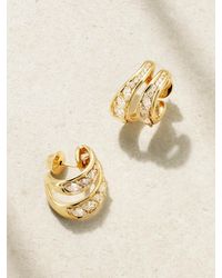 Fernando Jorge - Boucles D'Oreilles En Or 18 Carats (750/1000) Et Diamants Stream Double - Lyst