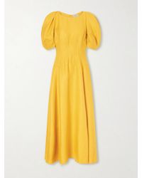 Gabriela Hearst - Ranya Linen Midi Dress - Lyst