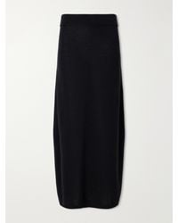 TOTEME - Lyocell And Cashmere-Blend Knitted Maxi Skirt - Lyst