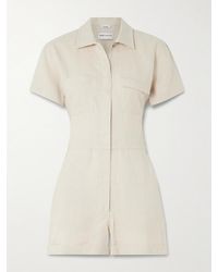 Rivet Utility - Dreamer Playsuit Aus Leinen - Lyst