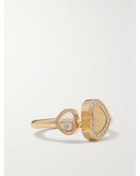 Chopard - Happy Hearts 18-Karat Diamond Ring - Lyst