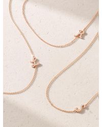 Anita Ko - Initial 18-Karat Rose Diamond Necklace - Lyst