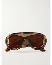 Loewe - Wave Mask Oversized-Pilotensonnenbrille Aus Azetat - Lyst