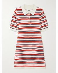 arch4 - Solva Striped Cotton, Silk And Cashmere-Blend Mini Dress - Lyst