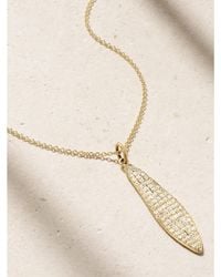 Ileana Makri - Falling Leaf 18-Karat Diamond Necklace - Lyst