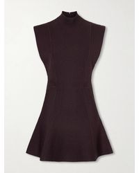 Alaïa - Knitted Turtleneck Mini Dress - Lyst