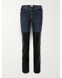 L'Agence - Ruth Coated High-Rise Flared Jeans - Lyst