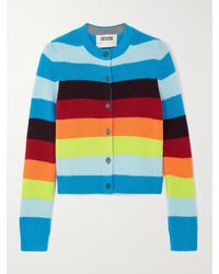 Christopher John Rogers - Striped Knitted Cardigan - Lyst