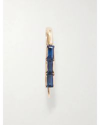 Loren Stewart - Safety Pin 14-Karat And Sapphires Earring - Lyst