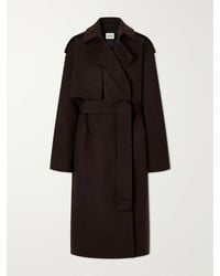KHAITE - Manston Belted Wool Coat - Lyst