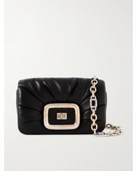Roger Vivier - Viv' Choc Me Mini Schultertasche Aus Wattiertem Leder - Lyst