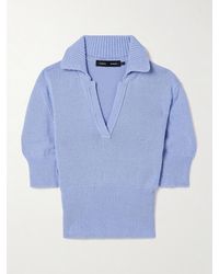 Proenza Schouler - Reeve Cotton-Blend Polo Sweater - Lyst
