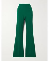 Safiyaa - Alexa Stretch-Crepe Flared Pants - Lyst