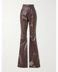 Rick Owens - Bolan Coated High-Rise Flared Jeans - Lyst