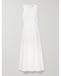 STAUD - Martine Linen-Blend Maxi Dress - Lyst