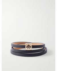 Loewe - Paula's Ibiza Logo-Embellished Leather Bracelet - Lyst