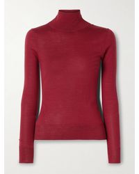 Carolina Herrera - Pull À Col Montant En Laine Et Soie Mélangées - Lyst