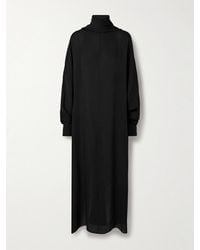 KHAITE - Lexi Open-Back Tie-Neck Silk-Chiffon Turtleneck Maxi Dress - Lyst