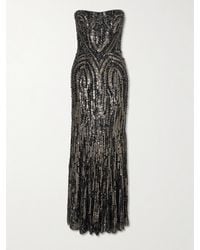 Jenny Packham - Euphoria Sequin-Embellished Strapless Dress - Lyst
