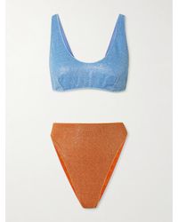 Oséree - Glazed Lumière Sporty 90S Metallic Bikini - Lyst