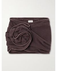 Magda Butrym - Mini-Jeansrock Mit Twist-Detail - Lyst